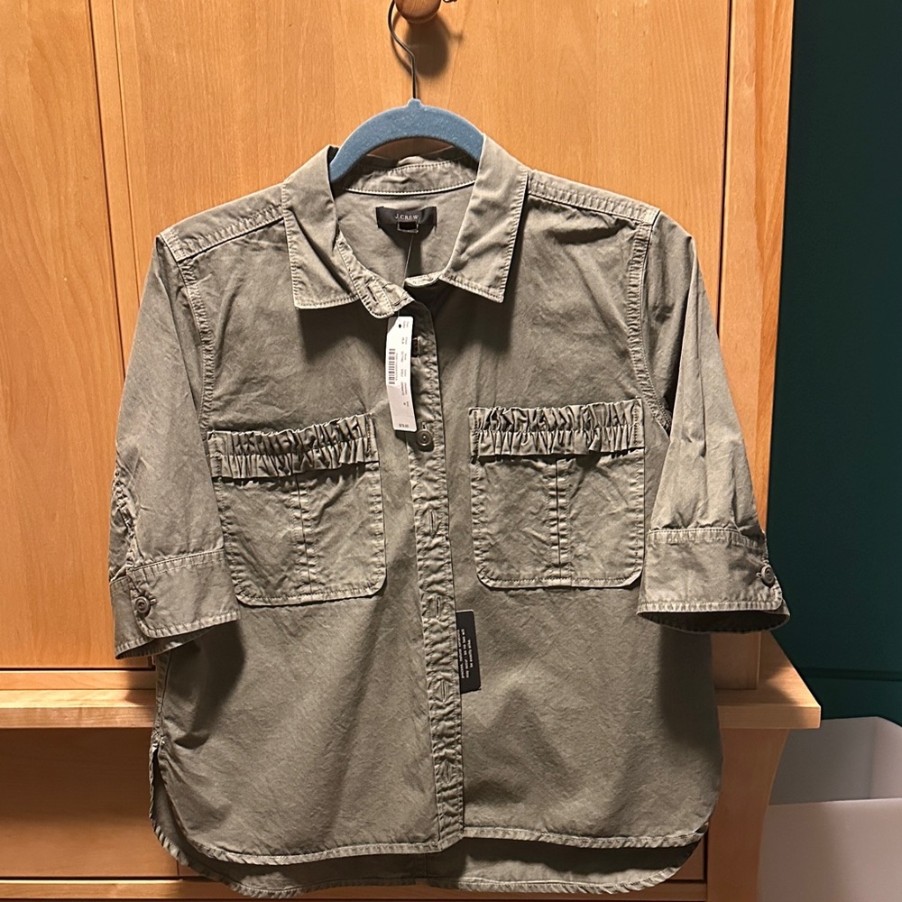 J. Crew Olive Button Down Shirt
